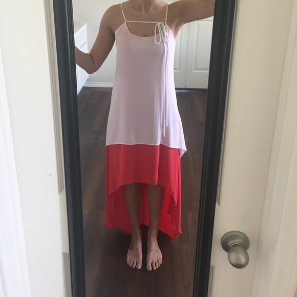 BCBG Other - BCBG Paris red & white two layer dress